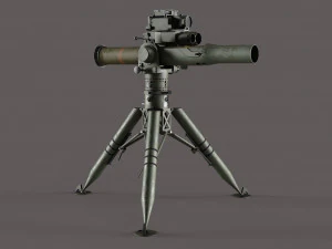 BGM-71 TOW - Missile Launcher 3D Model