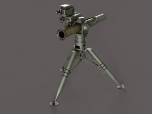 BGM-71 TOW - Missile Launcher Modelo 3D