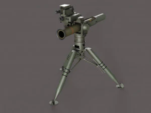 BGM-71 TOW - Missile Launcher 3D Model