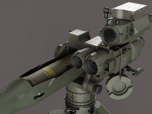BGM-71 TOW - Missile Launcher Modelo 3D