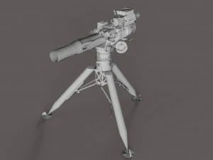 BGM-71 TOW - Missile Launcher 3D Model