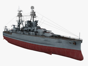 USS Arizona - Class Battleship 3D Model