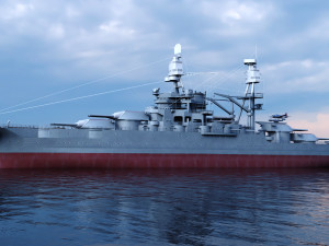 USS Arizona - Class Battleship 3D Model