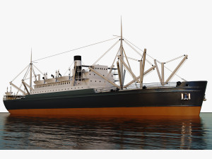 SS Ancon - Cargo 3D Модель