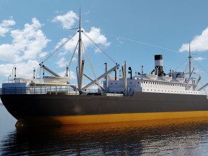 SS Ancon - Cargo Modelo 3D