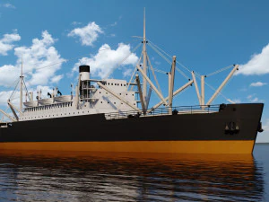 SS Ancon - Cargaison Modèle 3D
