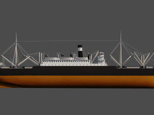 SS Ancon - Cargaison Modèle 3D