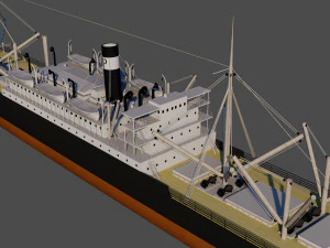 SS Ancon - Cargaison Modèle 3D