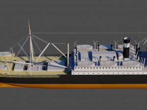 SS Ancon - Cargo Modelo 3D