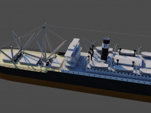 SS Ancon - Cargo Modelo 3D