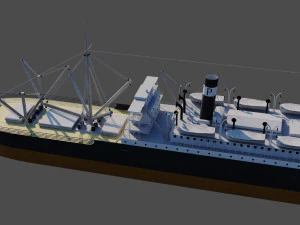 SS Ancon - Cargaison Modèle 3D