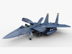 F15-E Strike Eagle 3D Model