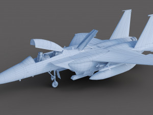 F15-E Strike Eagle 3D Model