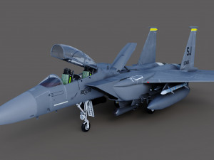 F15-E Strike Eagle 3D Model