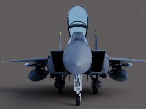 F15-E Strike Eagle 3D Model