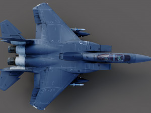 F15-E Strike Eagle 3D Model