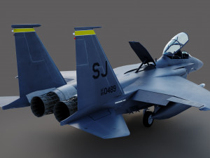 F15-E Strike Eagle 3D Model