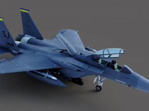 F15-E Strike Eagle 3D Model