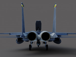 F15-E Strike Eagle 3D Model