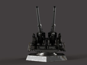 12-8cm Flak Modelo 3D