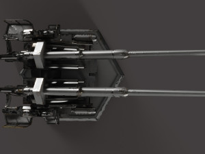 12-8cm Flak Modelo 3D