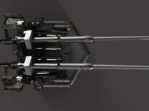 12-8cm Flak 3D Model