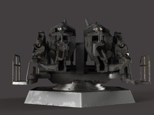 12-8cm Flak Modelo 3D