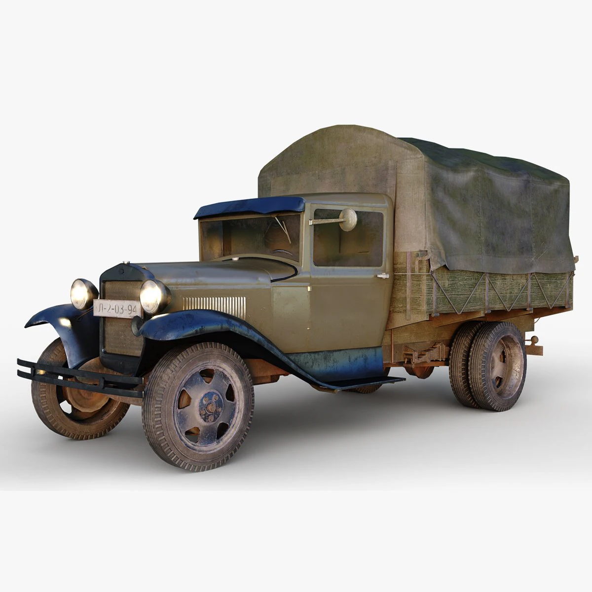 Gaz AA Modello 3D .c4d .max .obj .3ds .fbx .stl .blend 