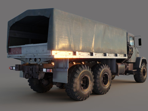 Military Truck 3D Model