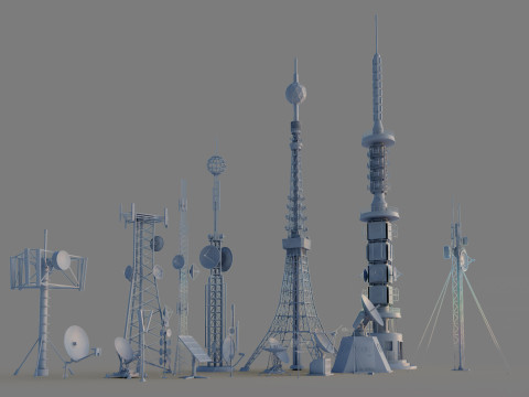 Radar Antenne Modelo 3D