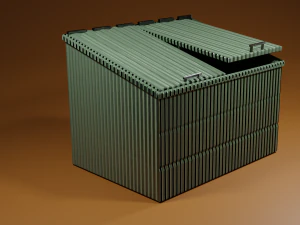 쓰레기통 3D 모델