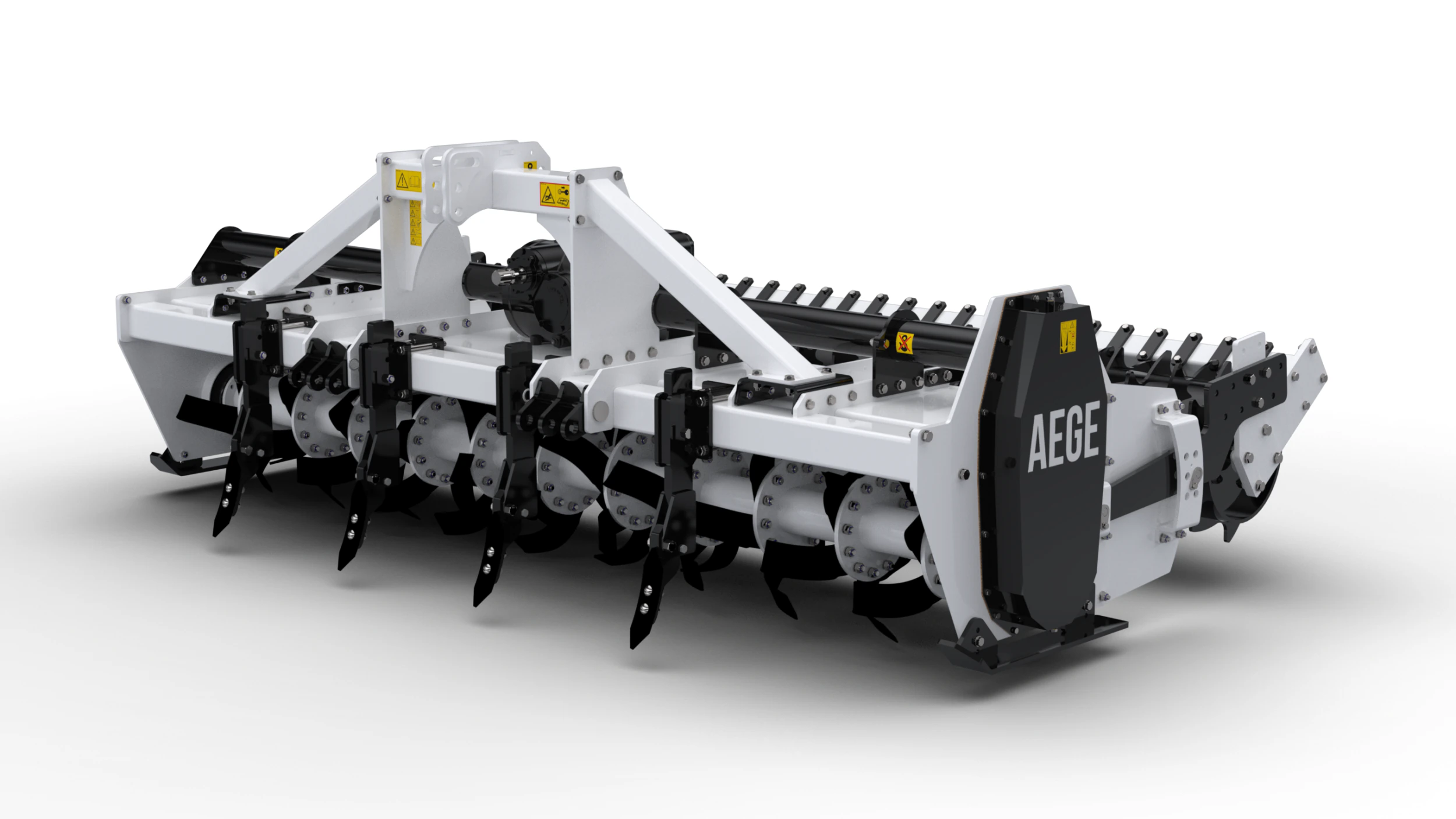 Field Rotary Tiller 290cm and 340cm 3D Model .c4d .max .obj .3ds .fbx .stl .blend
