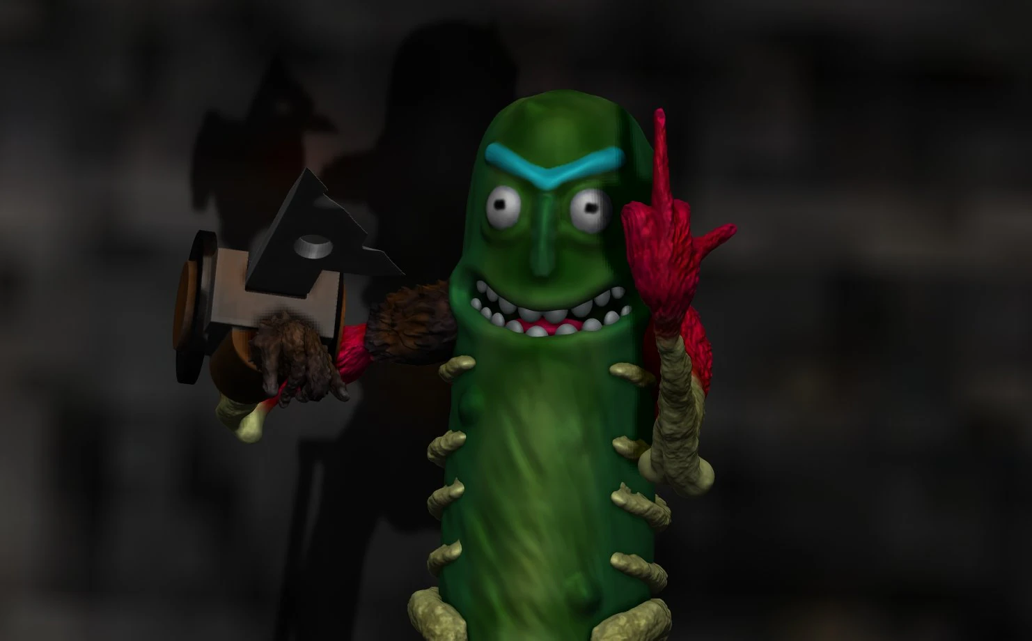 Pickle rick 3D Print Model .c4d .max .obj .3ds .fbx .stl .blend