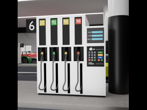 Gas pump 3Dモデル