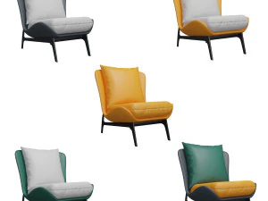 Nordic Sofa Chair 3D Model