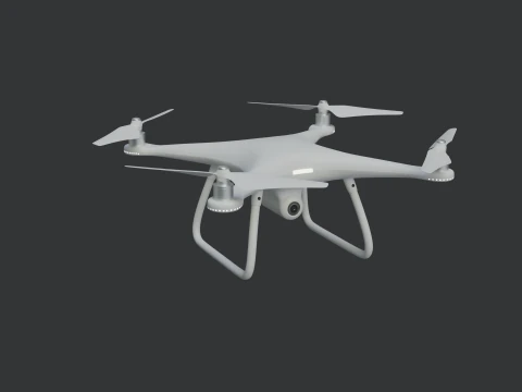 Drone anim&eacute; Modèle 3D