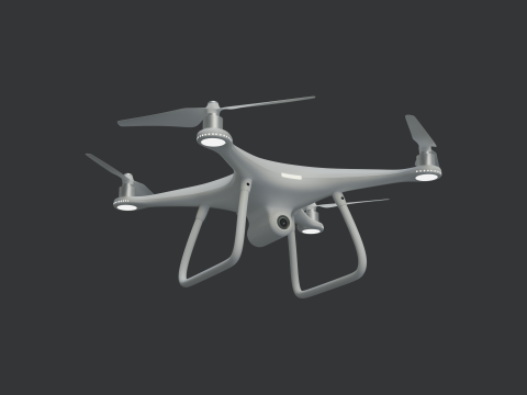 Drone Animated 3D 模型