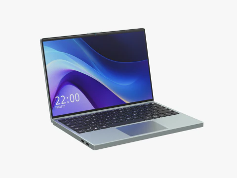 Laptop-Notizbuch 3D Modell