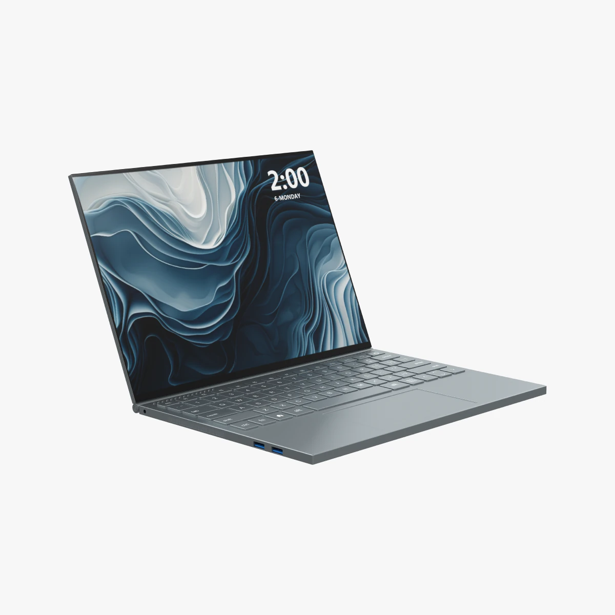 Laptop Notebook 3D Model .c4d .max .obj .3ds .fbx .stl .blend 
