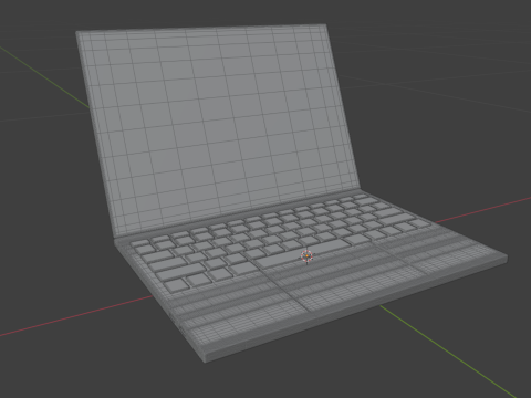 Laptop Notebook Modello 3D
