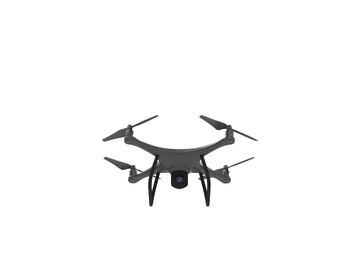 Military Scout Drone Game-Ready Animated 3D Model