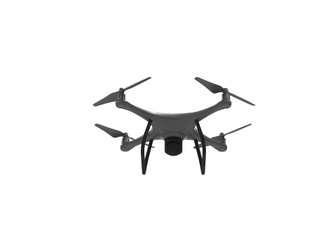 Military Scout Drone Game-Ready Animated 3D 모델