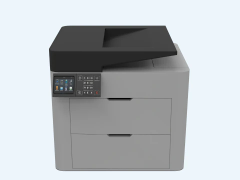 Multifunction Office Printer - Scanner 3D Model