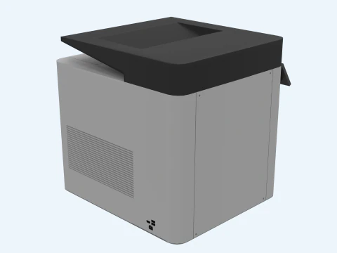 Multifunction Office Printer - Scanner 3D Model