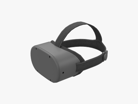 Realistic VR Headset PBR Low-poly Model 3D