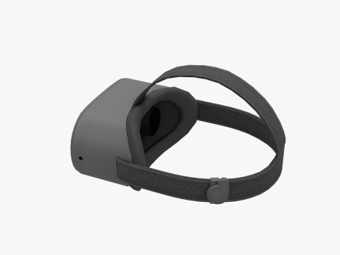Realistic VR Headset PBR Low-poly Model 3D