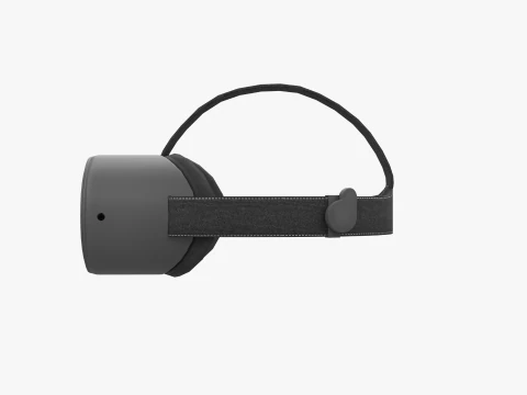 Realistic VR Headset PBR Low-poly 3D Model