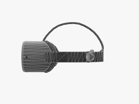Realistic VR Headset PBR Low-poly Model 3D