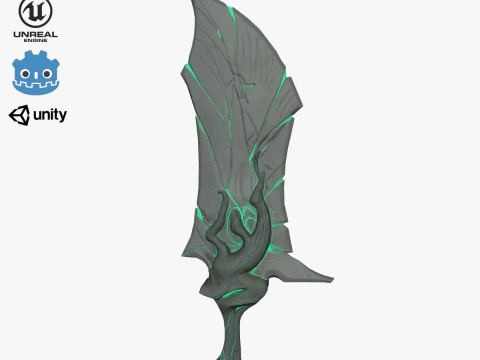 Stylized Dagger 3D Model