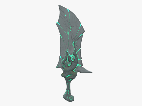 Stylized Dagger 3D Model
